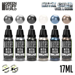 Metallic Paints Set - Silver - Green Stuff World