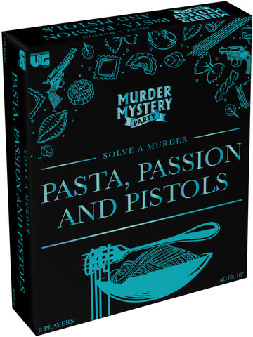 Murder Mystery Party Game Pasta, Passion and Pistols