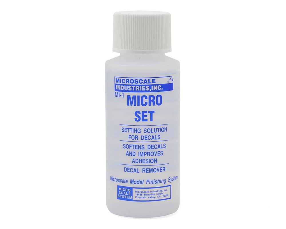 Micro Set - Decal Setting Solution/Remover - 1 oz. bottle