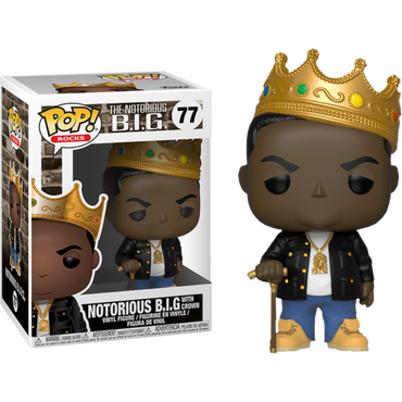 Notorious B.I.G. with Crown #77 The Notorious B.I.G. Pop! Vinyl