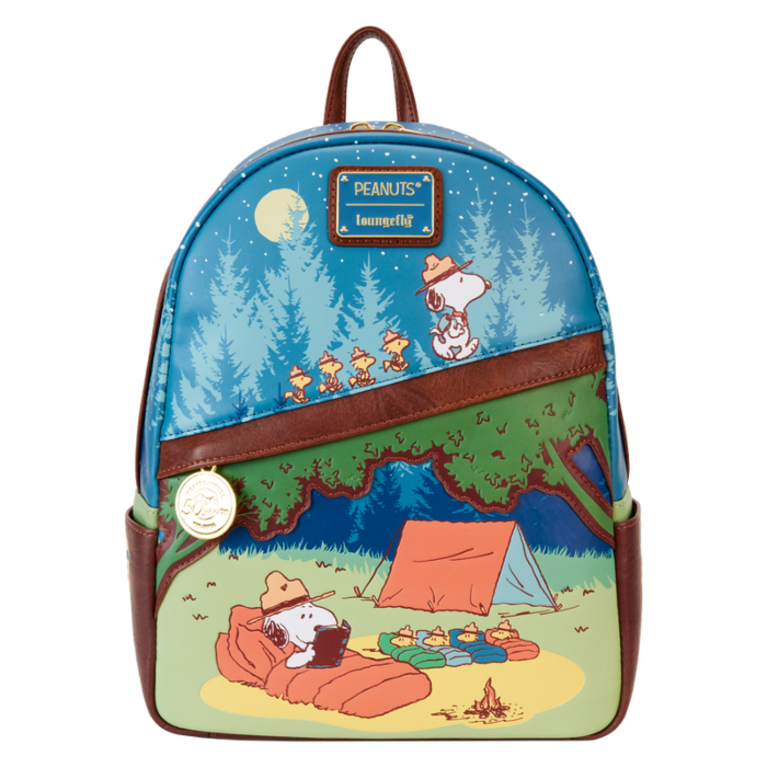 Peanuts - 50th Anniversary Snoopy's Beagle Scouts 10" Faux Leather Mini Backpack