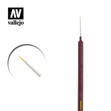 Vallejo Brushes - Precision - Round Synthetic Brush Triangular Handle No.2/0