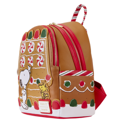 Peanuts - Snoopy Gingerbread House Scented 10" Faux Leather Mini Backpack