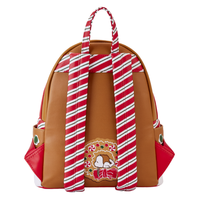 Peanuts - Snoopy Gingerbread House Scented 10" Faux Leather Mini Backpack