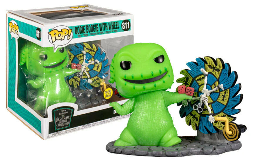 Oogie Boogie with Wheel (Glow in the Dark Special Edition) #811 Disney Pop! Vinyl