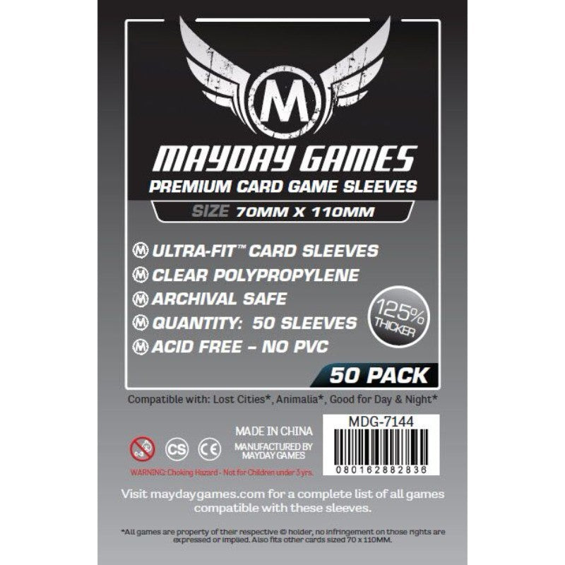 Mayday - Premium Magnum Silver Sleeve - 70mm X 110mm - 50 Pack