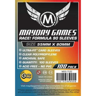 Mayday - Race! Formula 90 Card Sleeves - 55mm X 80mm 100 Pack