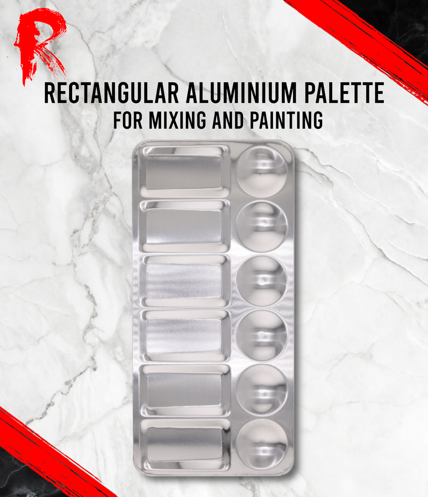 Ronin Games - Rectangular Aluminium Palette - 12 Wells