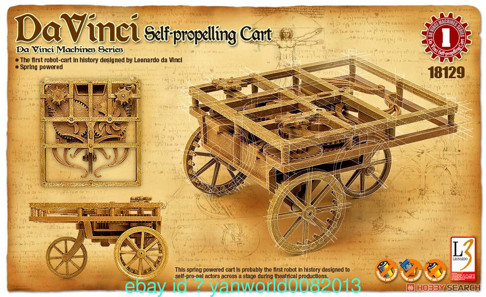 Academy Davinci Self-Propelling Cart Plastic Model Kit