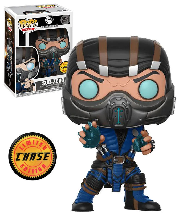 Sub-Zero (Chase) #251 Mortal Kombat X Pop! Vinyl  PRE-OWNED