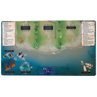 Dragon Dice: Water Playmat (One Player)