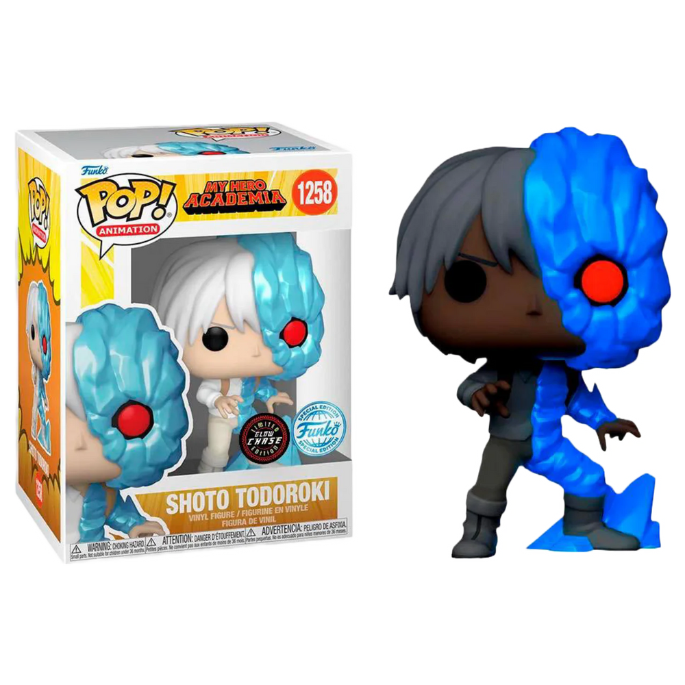 Ice Shoto Todoroki w/ Glow Chase #1258 My Hero Academia Pop! Vinyl PRE-OWNED