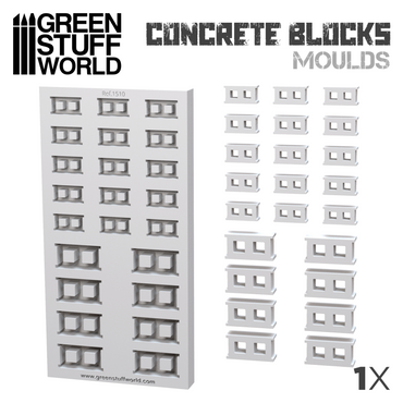 Silicone molds - Concrete Bricks / Block - Green Stuff World