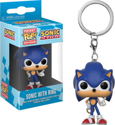 Sonic the Hedgehog - Sonic with Ring Pocket Pop! Vinyl Keychain