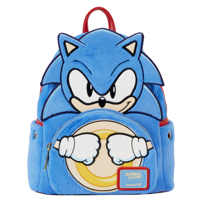 Sonic the Hedgehog - Classic Plush Cosplay 10" Faux Leather Mini Backpack