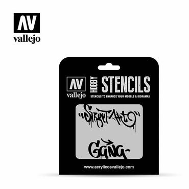 Vallejo Stencils - Lettering & Signs - Street Art Num. 2