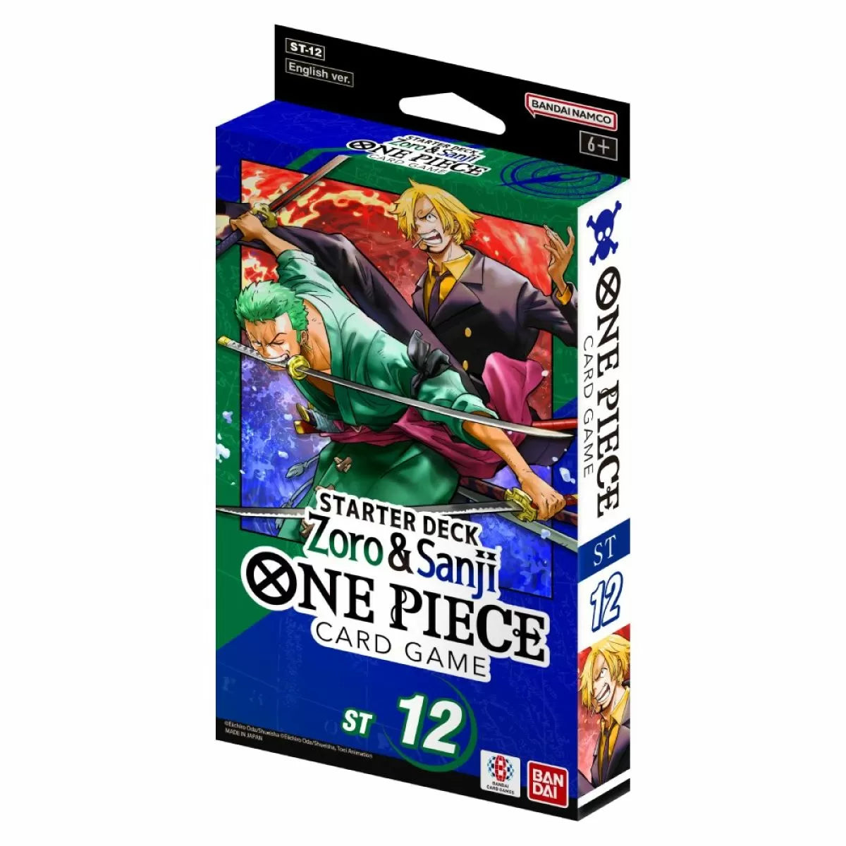 One Piece Card Game Zoro and Sanji Starter Deck Display [ST-12]