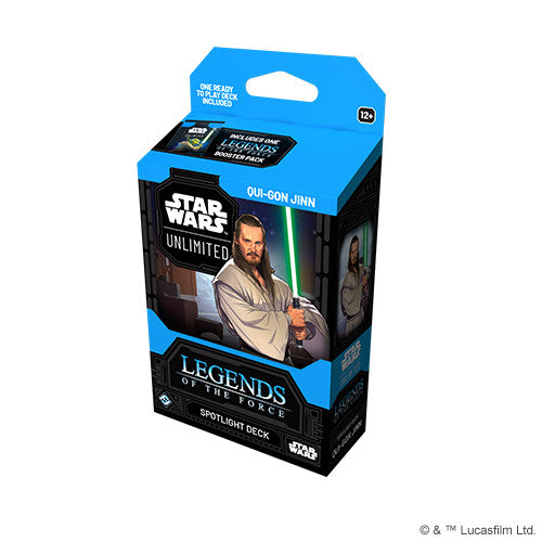 Star Wars Unlimited - Legends of the Force Spotlight Deck - Qui-Gon Jin - PRE-ORDER 4 JUL - LOCAL PICKUP ONLY