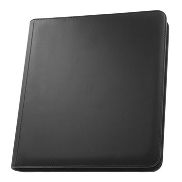 STEALTH 12 Pocket Zip Trading Card Binder - BLACK - Palms Off Gaming