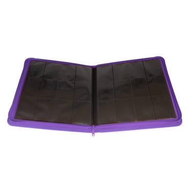 STEALTH 12 Pocket Zip Trading Card Binder - PURPLE - Palms Off Gaming