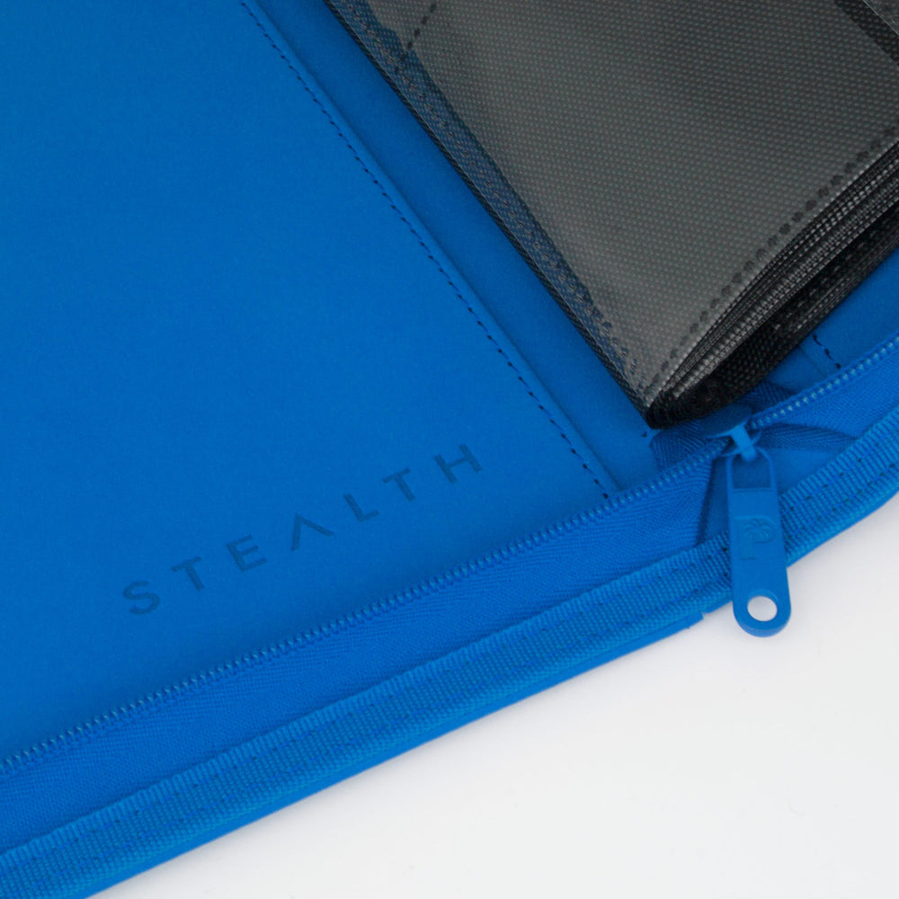 STEALTH 9 Pocket Zip Trading Card Binder - Blue