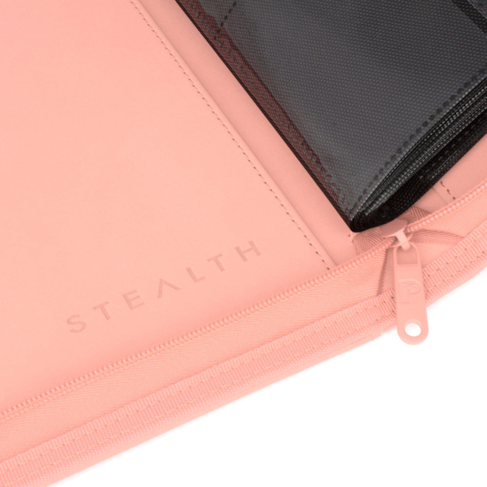 STEALTH 9 Pocket Zip Trading Card Binder - Pink