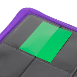 STEALTH 12 Pocket Zip Trading Card Binder - PURPLE - Palms Off Gaming