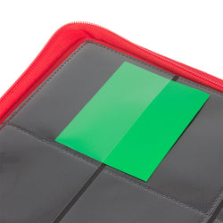 STEALTH 12 Pocket Zip Trading Card Binder - Red - Palms Off Gaming