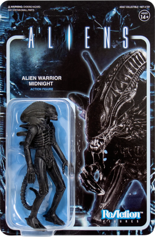 Aliens - Alien Warrior Midnight Black ReAction 3.75” Action Figure