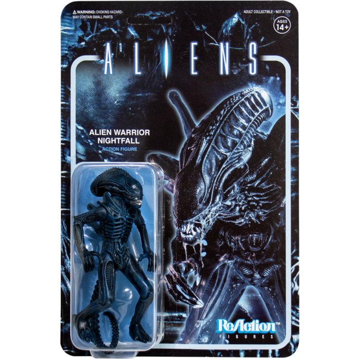 Aliens - Alien Warrior Nightfall Blue ReAction 3.75” Action Figure