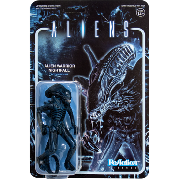 Aliens - Alien Warrior Nightfall Blue ReAction 3.75” Action Figure