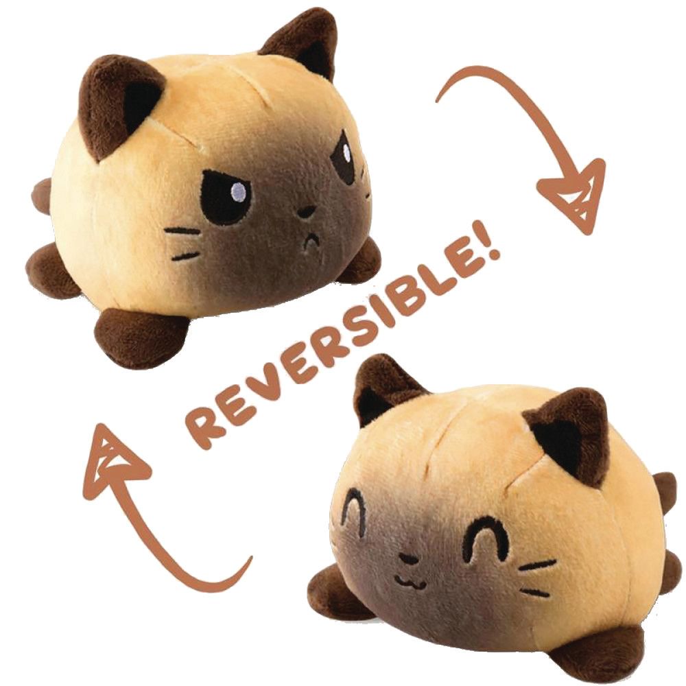 TeeTurtle The Original Reversible Siamese Cat Plushie