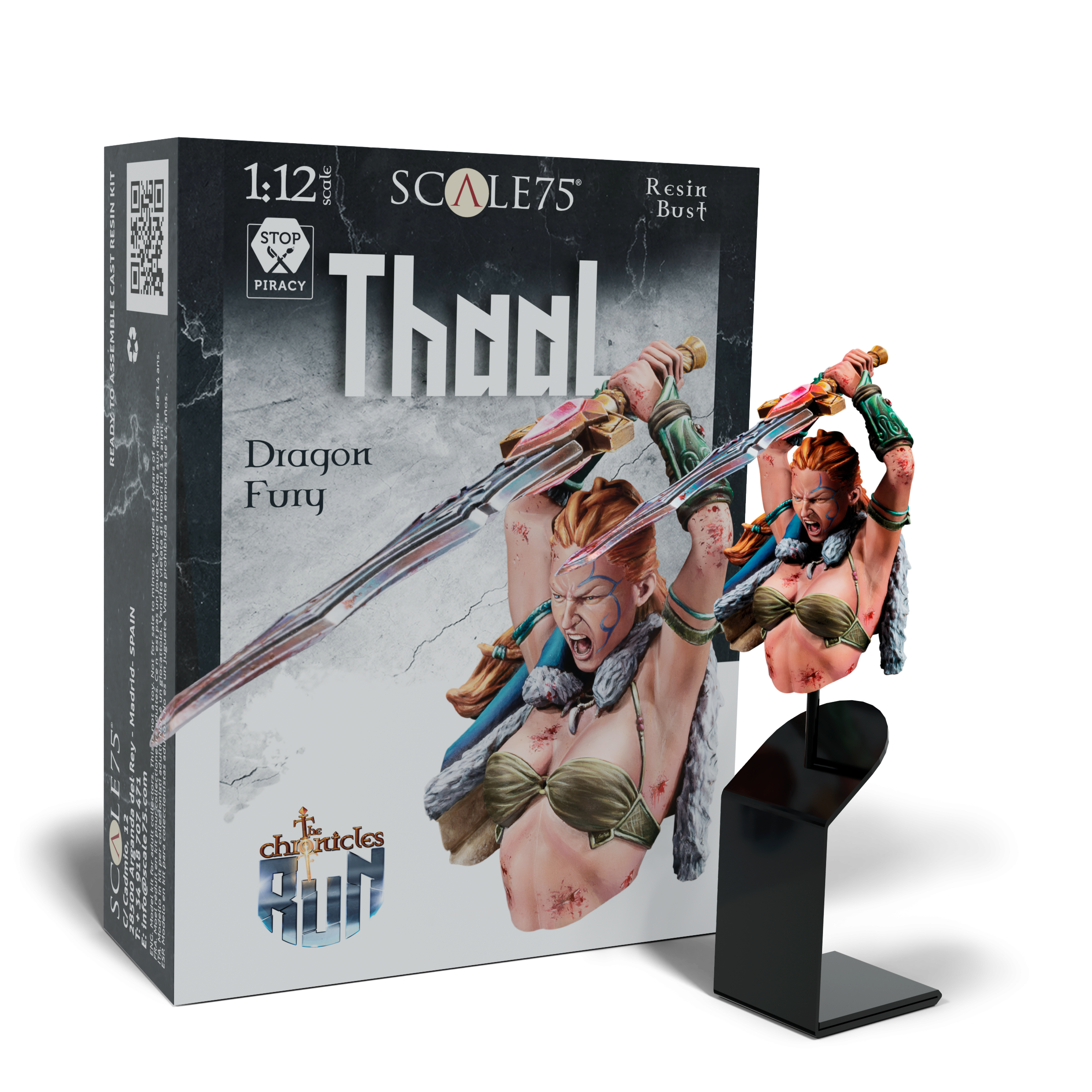 Scale 75 - Busts - The Chronicles of Run - Thaal; Dragon Fury 1:12