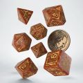 Q Workshop The Witcher Dice Set Vesemir - The Wise Witcher Dice Set 7 With Coin