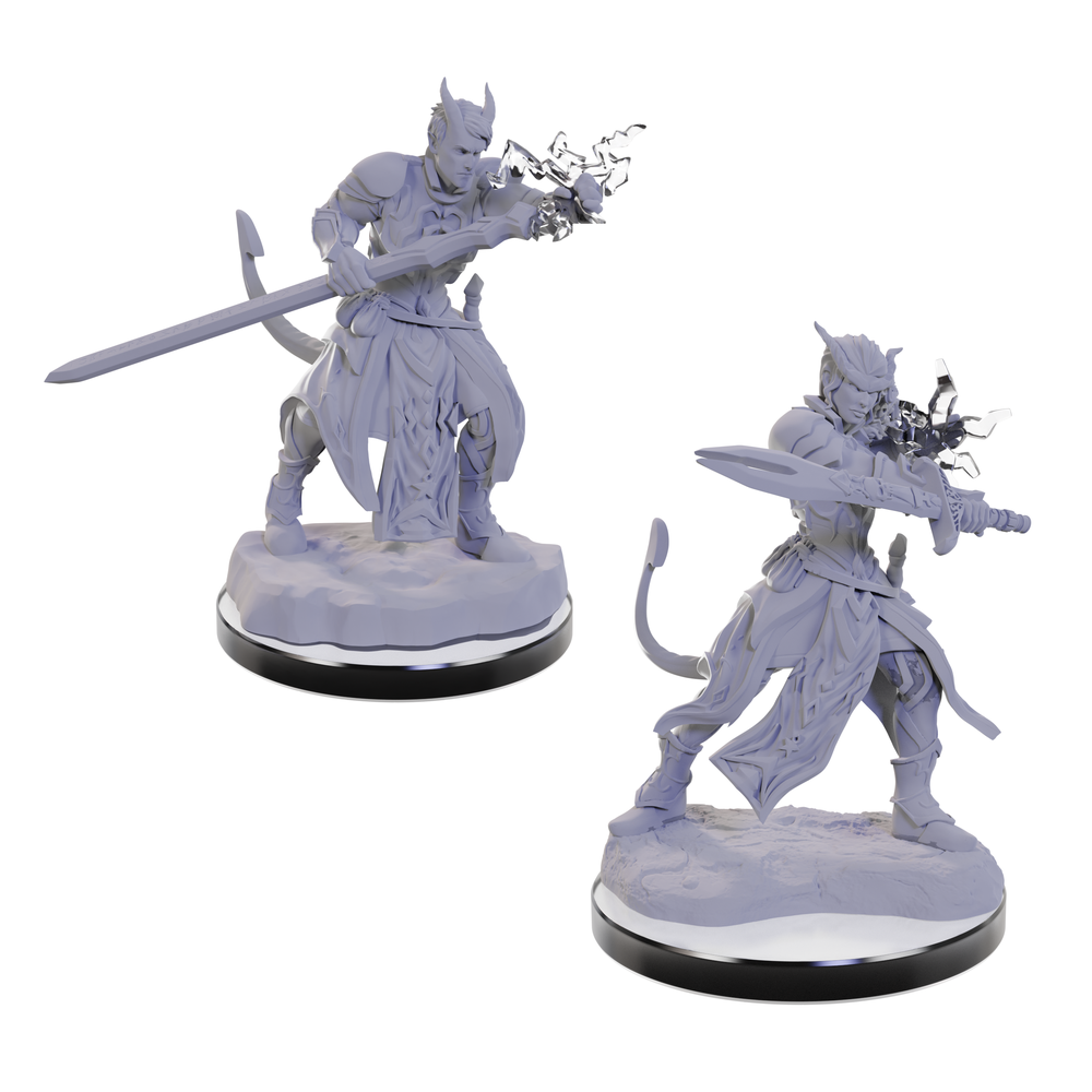 D&D Nolzur's Marvelous Miniatures: Tiefling Warlocks