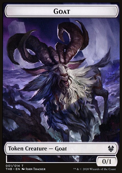 Goat // Satyr Double-Sided Token [Theros Beyond Death Tokens]