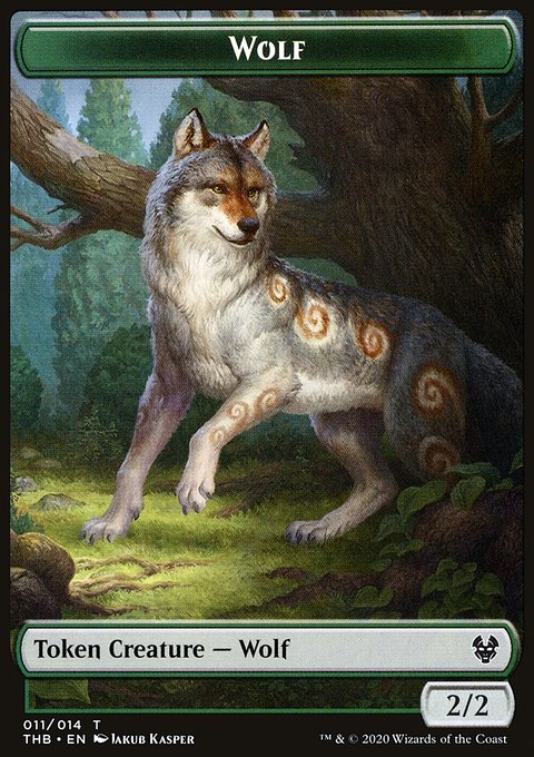 Satyr // Wolf Double-Sided Token [Theros Beyond Death Tokens]