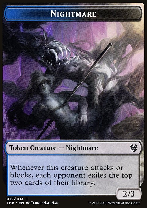 Satyr // Nightmare Double-Sided Token [Theros Beyond Death Tokens]