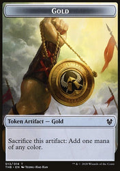 Satyr // Gold Double-Sided Token [Theros Beyond Death Tokens]