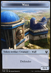 Satyr // Wall Double-Sided Token [Theros Beyond Death Tokens]