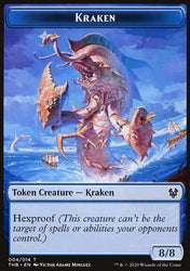 Kraken // Satyr Double-Sided Token [Theros Beyond Death Tokens]