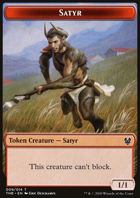 Satyr // Spider Double-Sided Token [Theros Beyond Death Tokens]
