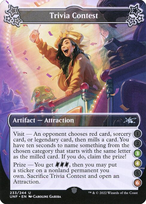 Trivia Contest (3-4-6) [Unfinity]