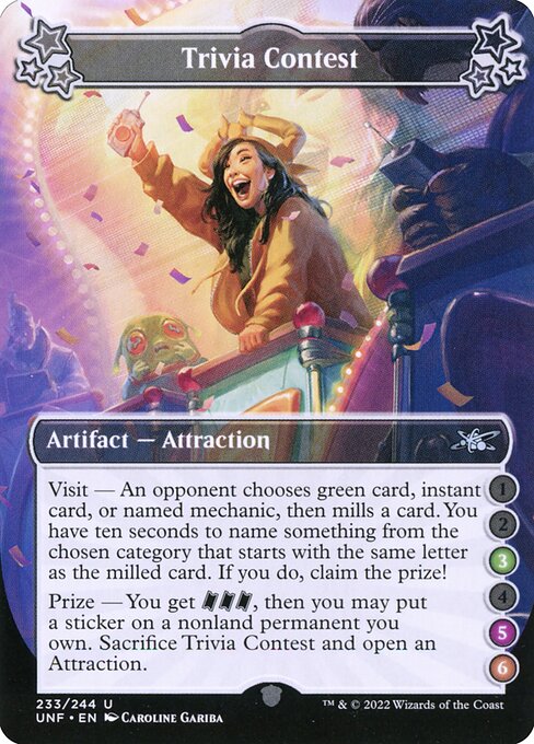 Trivia Contest (3-5-6) [Unfinity]