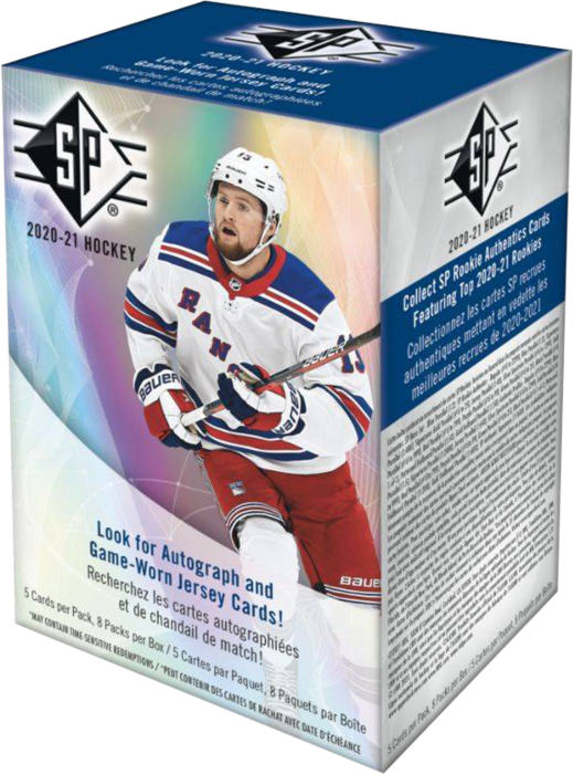 NHL Hockey - 2020/21 Upper Deck SP Hockey Trading Cards Blaster Box
