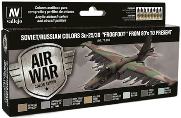 Vallejo Model Air - Soviet / Russian Colors "Frogfoot" From 80s To Present 8 Colour Set