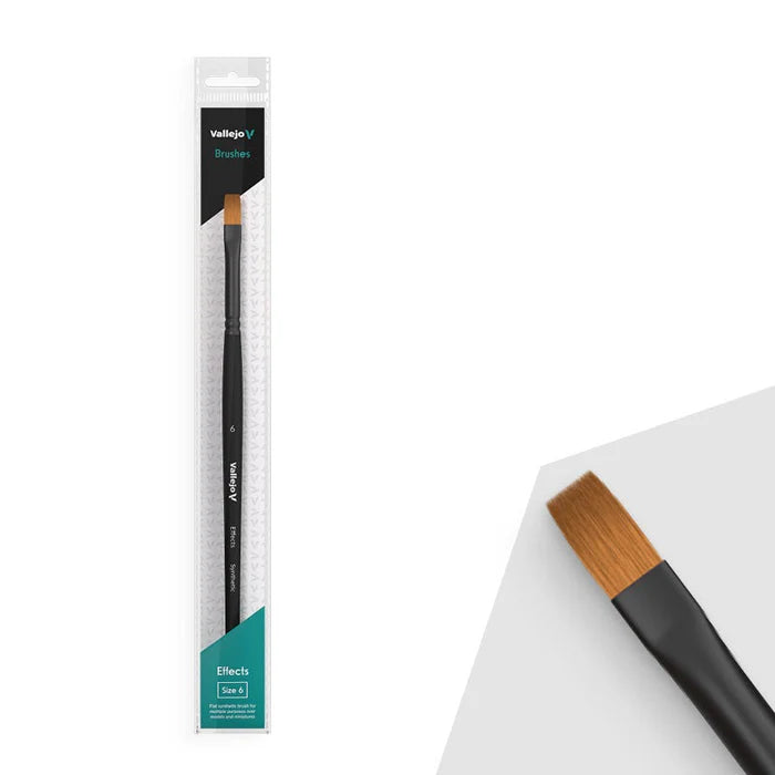 Vallejo Brushes - Effects - Flat Rectangular Brush No. 6
