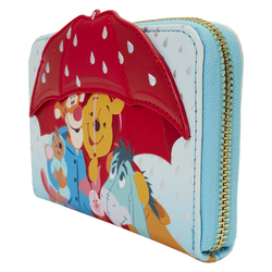 Winnie the Pooh - Pooh & Friends Rainy Day 4" Faux Leather Zip-Around Wallet