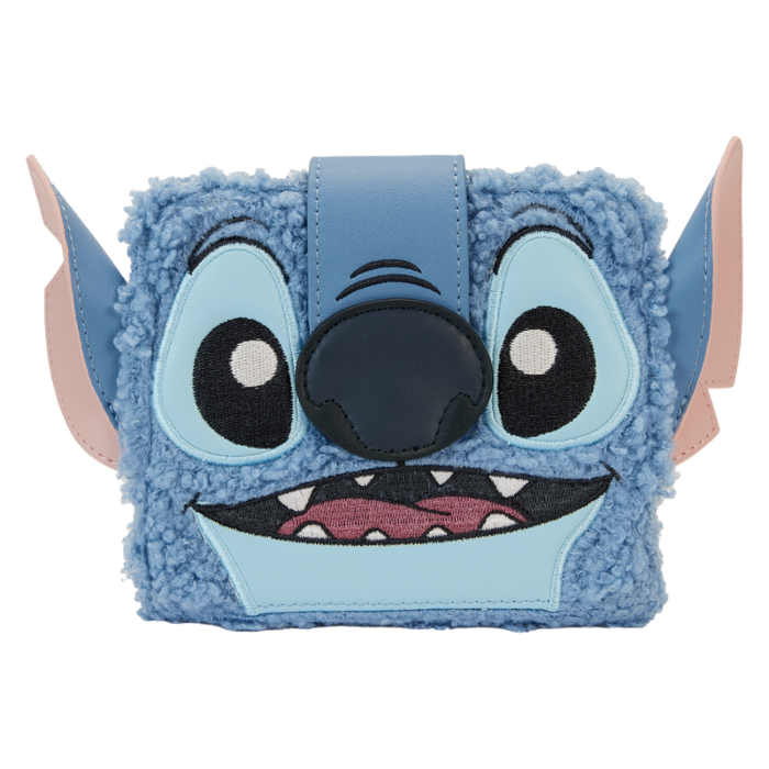 Lilo & Stitch - Stitch Sherpa Cosplay 5” Faux Leather Bi-Fold Wallet