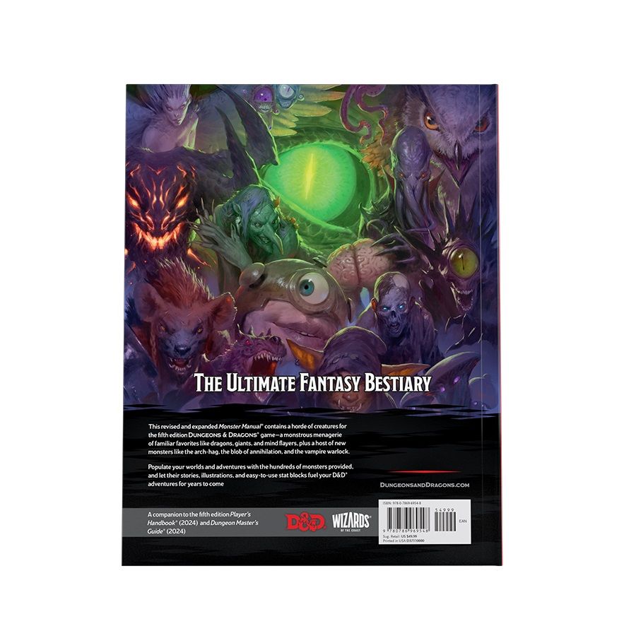 D&D 2024 Monster Manual - PRE-ORDER 18 FEB 2025